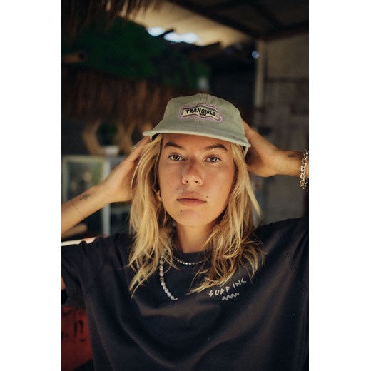 Tranquilo Cord Cap - Orbit Mint ze sklepu Surf Inc w kategorii Czapki z daszkiem damskie - zdjęcie 187570756