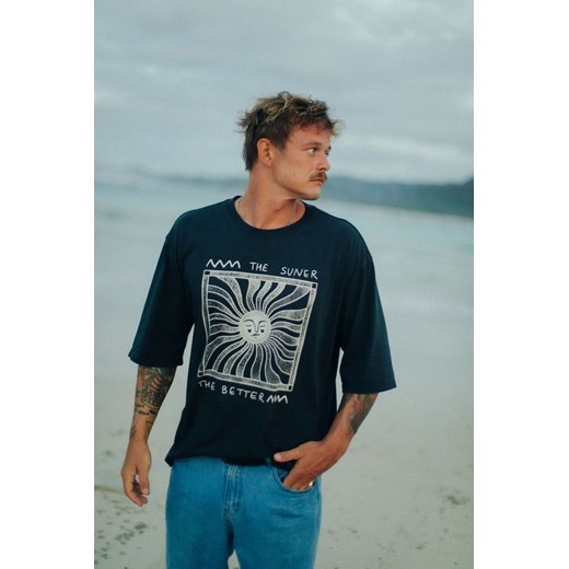 The Suner Tee - Acid Black ze sklepu Surf Inc w kategorii T-shirty męskie - zdjęcie 187570806