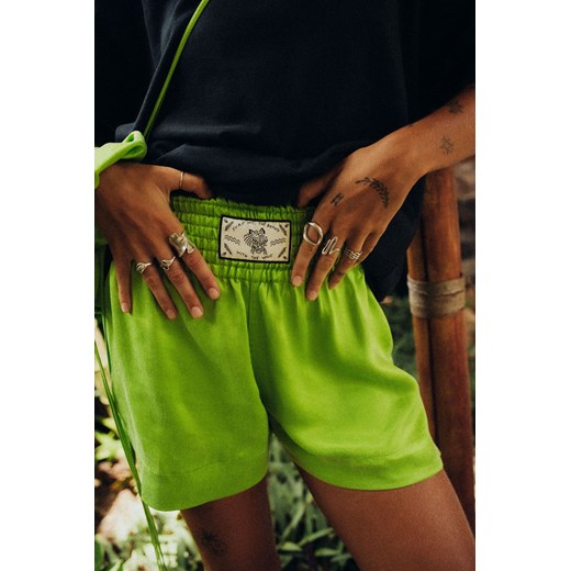 Wave Tiger Boxing Shorts - Lime ze sklepu Surf Inc w kategorii Szorty - zdjęcie 187571007