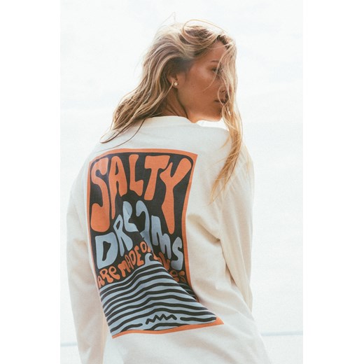 Salty Dreams LS - Vintage White ze sklepu Surf Inc w kategorii Bluzki damskie - zdjęcie 187571099