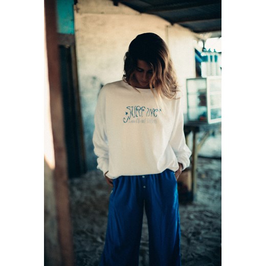 Sunburn LS - Paper White ze sklepu Surf Inc w kategorii Bluzki damskie - zdjęcie 187571139