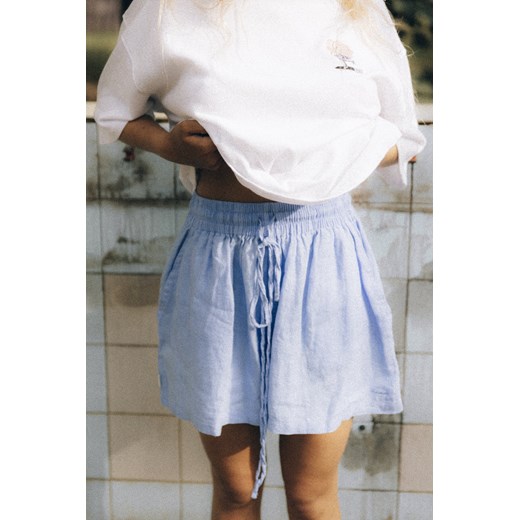 Nice Blue Linen Shorts ze sklepu Surf Inc w kategorii Szorty - zdjęcie 187571657