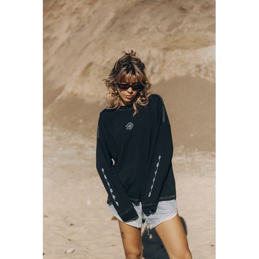 Melted Sunshine Double Sun LS - Acid Black ze sklepu Surf Inc w kategorii Bluzki damskie - zdjęcie 187572005