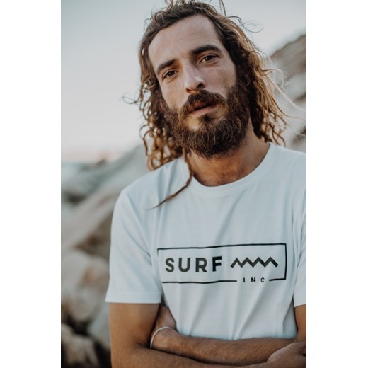 WHITE TEE ze sklepu Surf Inc w kategorii T-shirty męskie - zdjęcie 187572036
