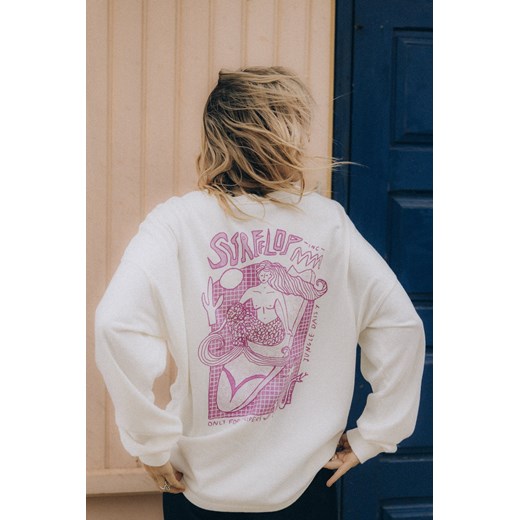 Only For Flippers LS - Vintage White ze sklepu Surf Inc w kategorii Bluzki damskie - zdjęcie 187572068