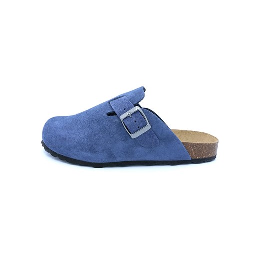 billowy Skórzane chodaki w kolorze niebieskim ze sklepu Limango Polska w kategorii Kapcie damskie - zdjęcie 187573038