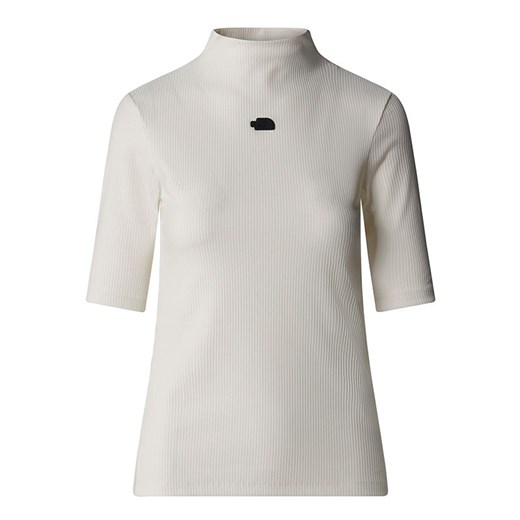 Koszulka damska The North Face Mock Neck Slim 0A89C3QLI1 - biała ze sklepu streetstyle24.pl w kategorii Bluzki damskie - zdjęcie 187573596