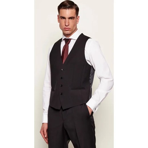 BOSS BLACK Wełniana kamizelka H-HUGE | Slim Fit ze sklepu Gomez Fashion Store w kategorii Kamizelki męskie - zdjęcie 187574248