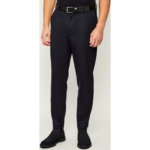 BOSS BLACK Spodnie chino C-Perin-RDS-WG-261 | Tapered fit | z dodatkiem wełny ze sklepu Gomez Fashion Store w kategorii Spodnie męskie - zdjęcie 187574269