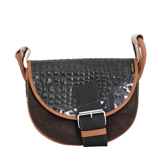 brązowa torebka damska skórzana Freshman Mini na ramię listonoszka ze sklepu Słoń Torbalski w kategorii Listonoszki - zdjęcie 187574688