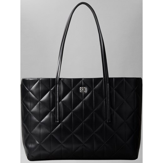 Calvin Klein Damski shopper Kobiety czarny jednolity ze sklepu vangraaf w kategorii Torby Shopper bag - zdjęcie 187574766