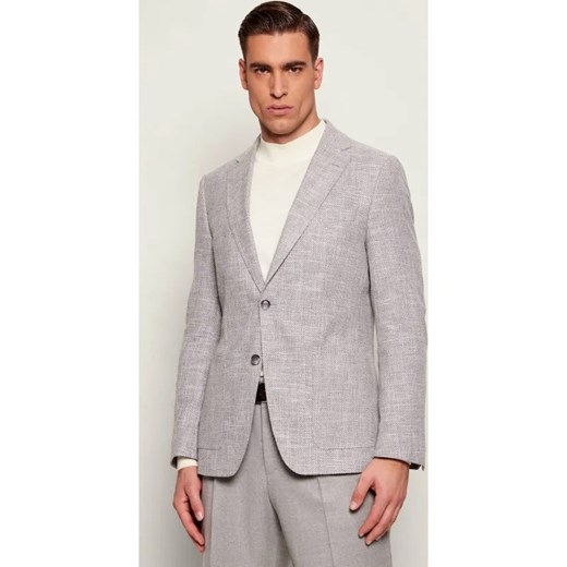 BOSS BLACK Marynarka H-Hutson-2PP-253 | Regular Fit | z dodatkiem lnu ze sklepu Gomez Fashion Store w kategorii Marynarki męskie - zdjęcie 187575115