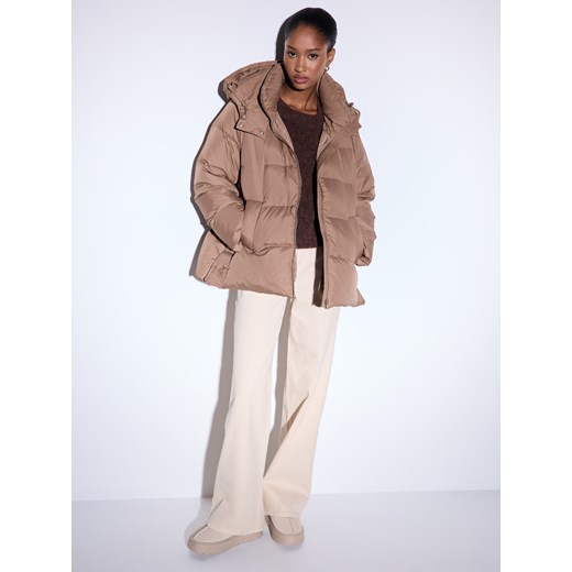 Mohito - Kurtka typu puffer oversize - brązowy Mohito 32 Mohito