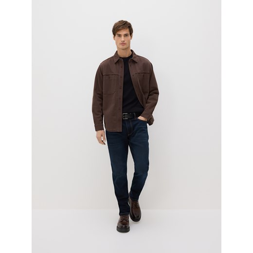 Reserved - Jeansy slim z paskiem - granatowy ze sklepu Reserved w kategorii Jeansy męskie - zdjęcie 187576009