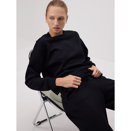 Reserved - Spodnie dresowe long leg - czarny ze sklepu Reserved w kategorii Spodnie damskie - zdjęcie 187576156
