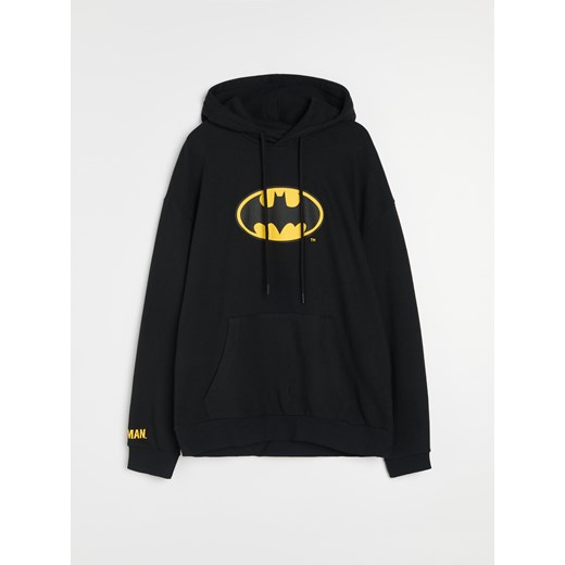 Sinsay - Bluza hoodie z nadrukiem Batman - czarny Sinsay 3XL Sinsay