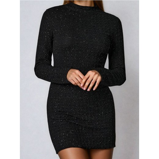 Sinsay - Sukienka mini z połyskiem - czarny ze sklepu Sinsay w kategorii Sukienki - zdjęcie 187576926