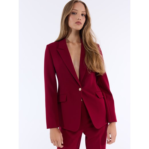 Mohito - Bordowa marynarka - kasztanowy ze sklepu Mohito w kategorii Marynarki damskie - zdjęcie 187577177