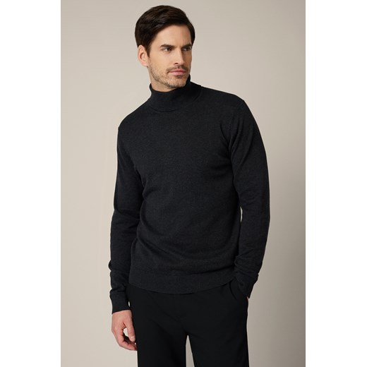 Golf Męski Szary Bawełniany Sindre ze sklepu Lancerto S.A. w kategorii Swetry męskie - zdjęcie 187577259