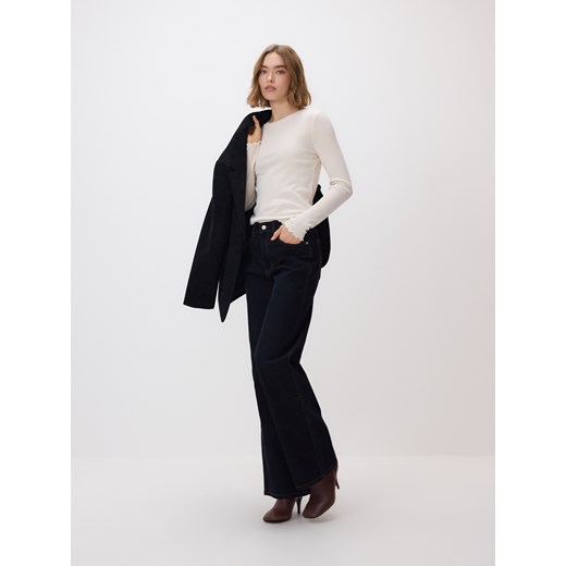 Reserved - Jeansy wide leg - czarny ze sklepu Reserved w kategorii Jeansy damskie - zdjęcie 187577436