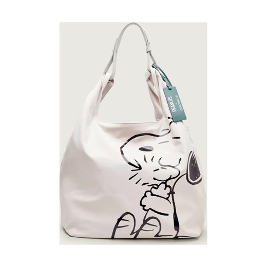Coccinelle Shopperka Coccinelle x Peanuts | z dodatkiem skóry ze sklepu Gomez Fashion Store w kategorii Torby Shopper bag - zdjęcie 187577665