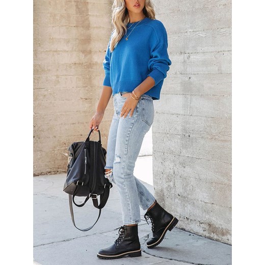 LA Angels Sweter w kolorze niebieskim ze sklepu Limango Polska w kategorii Swetry damskie - zdjęcie 187578099