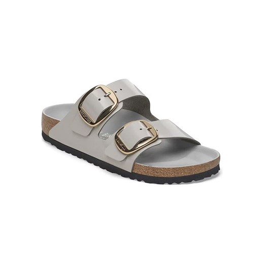 Birkenstock Skórzane klapki &quot;Arizona&quot; w kolorze szarym ze sklepu Limango Polska w kategorii Klapki damskie - zdjęcie 187578219