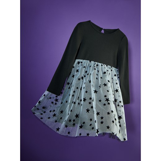 Reserved - Sukienka z tiulowym dołem - czarny ze sklepu Reserved w kategorii Sukienki dziewczęce - zdjęcie 187578735