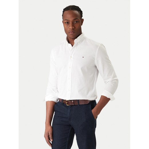 Tommy Hilfiger Koszula Core Flex MW0MW39988 Biały Regular Fit ze sklepu MODIVO w kategorii Koszule męskie - zdjęcie 187579366