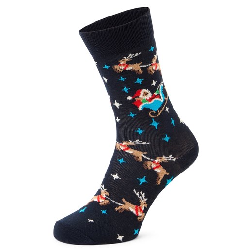 Happy Socks Skarpety Mężczyźni Bawełna granatowy wzorzysty ze sklepu vangraaf w kategorii Skarpetki męskie - zdjęcie 187579869