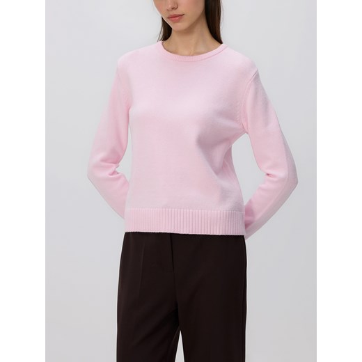 Reserved - Sweter z wiskozą - różowy ze sklepu Reserved w kategorii Swetry damskie - zdjęcie 187580076