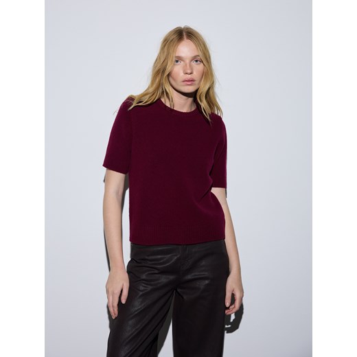 Reserved - Wełniany sweter - bordowy ze sklepu Reserved w kategorii Swetry damskie - zdjęcie 187580106