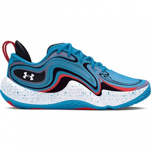 Buty uniseks do koszykówki Under Armour UA Spawn 6 MM - niebieskie ze sklepu Sportstylestory.com w kategorii Buty sportowe męskie - zdjęcie 187580188