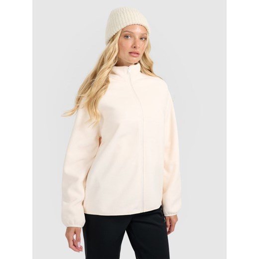 Damski polar oversize 4F 4FRAW25TFLEF450 - biały ze sklepu Sportstylestory.com w kategorii Bluzy damskie - zdjęcie 187580448