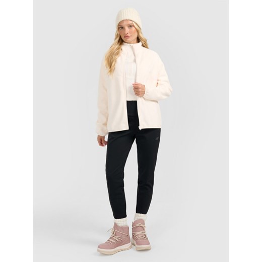 Damski polar oversize 4F 4FRAW25TFLEF450 - biały L Sportstylestory.com