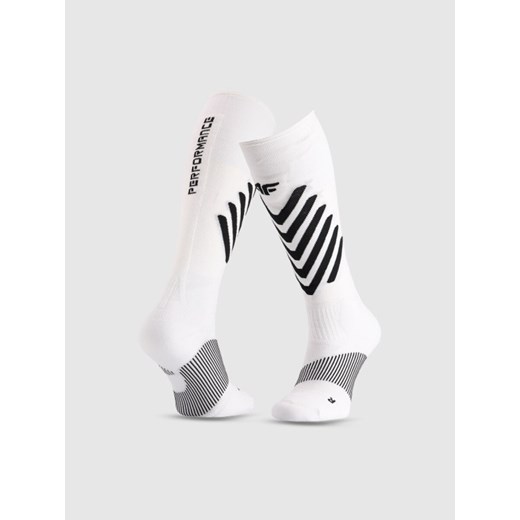 Skarpety narciarskie uniseks 4F 4FRAW25UFSOU353 - białe ze sklepu Sportstylestory.com w kategorii Skarpetki męskie - zdjęcie 187580515