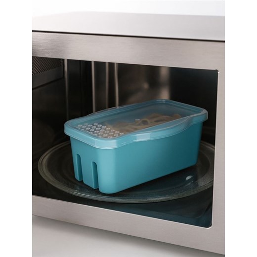 Sinsay - Pojemnik z pokrywką do gotowania w mikrofalówce - granatowy ze sklepu Sinsay w kategorii Akcesoria kuchenne - zdjęcie 187581079