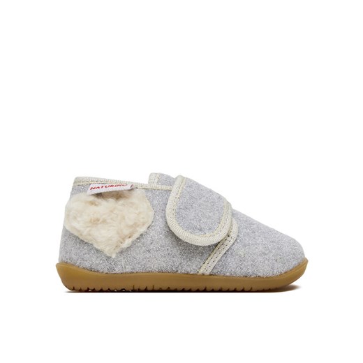 Kapcie Naturino Eppis 4000723-01-0Q03 M Szary ze sklepu eobuwie.pl w kategorii Kapcie dziecięce - zdjęcie 187581919