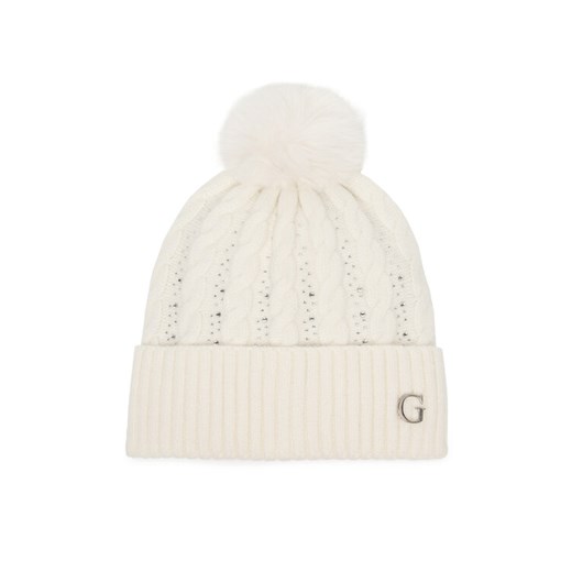 Czapka Guess AW5385 POL01 Biały ze sklepu eobuwie.pl w kategorii Czapki zimowe damskie - zdjęcie 187581926