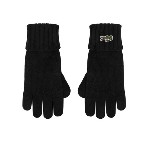 Rękawiczki Lacoste RV0452 Czarny ze sklepu eobuwie.pl w kategorii Rękawiczki damskie - zdjęcie 187581958