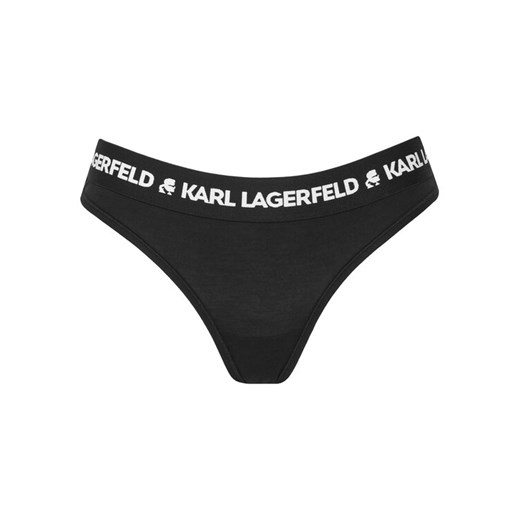 KARL LAGERFELD Stringi A1W47008 Czarny ze sklepu MODIVO w kategorii Majtki damskie - zdjęcie 187582118