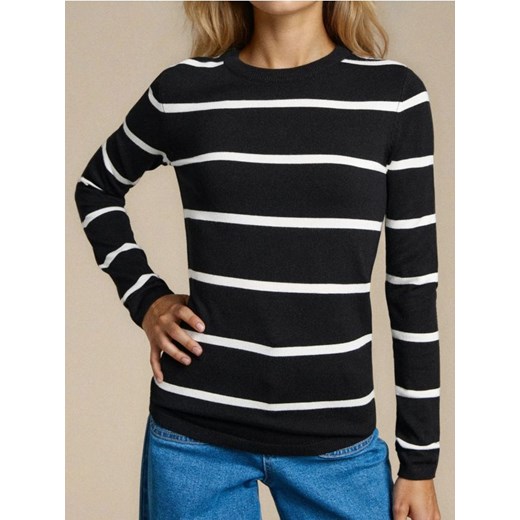 Sinsay - Sweter w paski - czarny ze sklepu Sinsay w kategorii Swetry damskie - zdjęcie 187582937