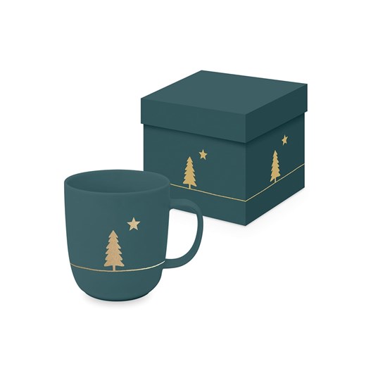 ppd Kubek jumbo &quot;Pure Gold Tree Forest&quot; w kolorze niebieskim - 350 ml ze sklepu Limango Polska w kategorii Naczynia - zdjęcie 187582976