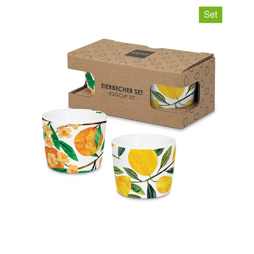 ppd 2-częściowy zestaw &quot;Tracey´s Garden&quot; w kolorze żółto-zielonym - Ø 5,2 cm ze sklepu Limango Polska w kategorii Naczynia - zdjęcie 187583029