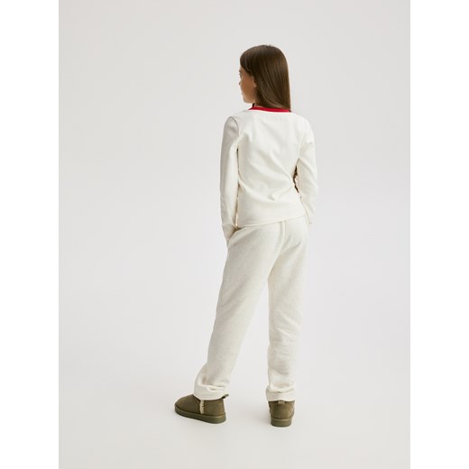 Reserved - Bawełniana bluzka Pusheen - złamana biel Reserved 116 (5-6 lat) Reserved