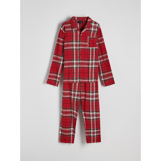 Reserved - Dwuczęściowa piżama - czerwony ze sklepu Reserved w kategorii Piżamy męskie - zdjęcie 187583487