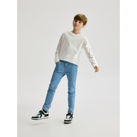 Reserved - Jeansy slim - niebieski ze sklepu Reserved w kategorii Spodnie chłopięce - zdjęcie 187583535