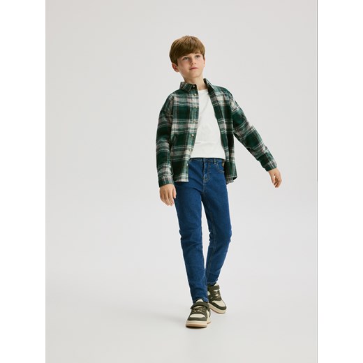 Reserved - Jeansy slim - granatowy ze sklepu Reserved w kategorii Spodnie chłopięce - zdjęcie 187583548