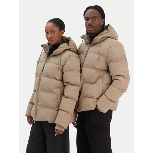 Rains Kurtka zimowa Unisex 15120 Beżowy Regular Fit ze sklepu MODIVO w kategorii Kurtki damskie - zdjęcie 187583819