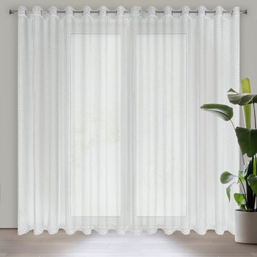 FIRANA GOTOWA AIDEN 300 X 250 CM BIAŁY ze sklepu lenaodniemowlakadoszkolniaka.pl w kategorii Firany - zdjęcie 187584005